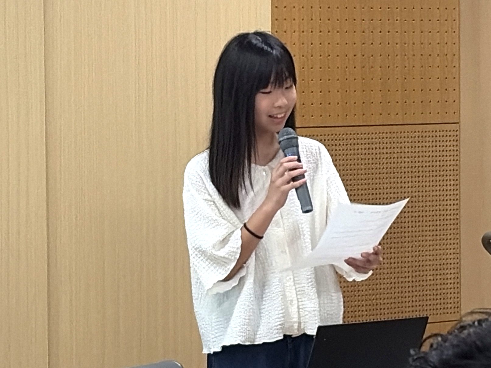 発表者3 Ｓさんの発表の写真1
