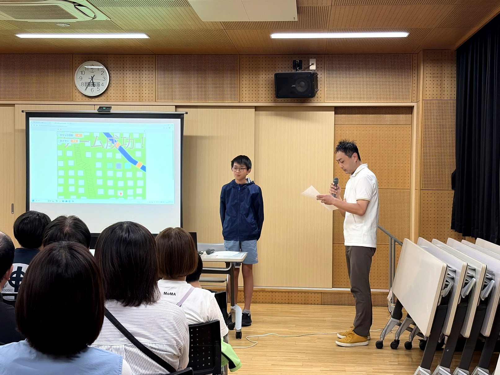 発表者5 Ｉ君の発表の写真2